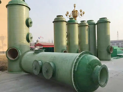 Fiberglass desulfurization tower